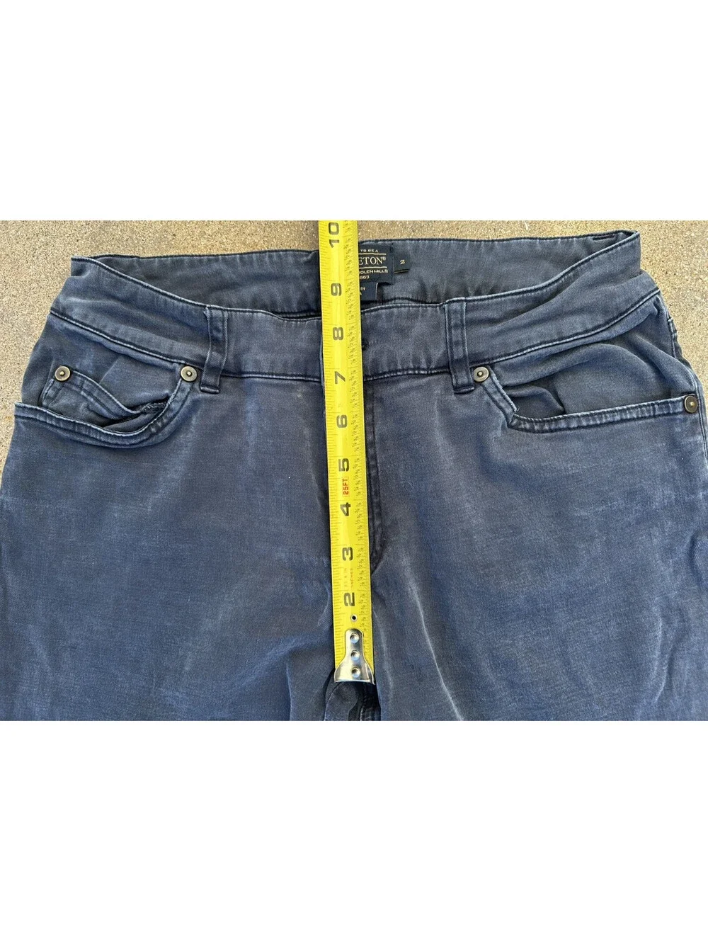 PENDLETON Jeans Womens 2 Blue Cloth Slim Fit Pants Cowgirl Style 26W Measured
